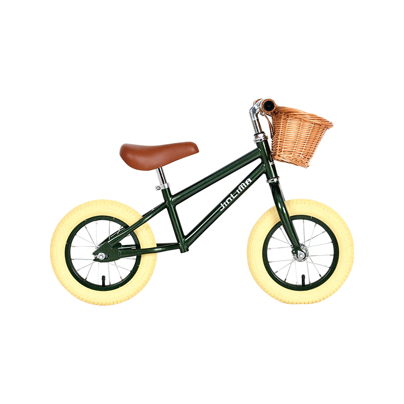 Hyb-006 Green Steel High Steel Kids 12 "دوچرخه تعادل با سبد